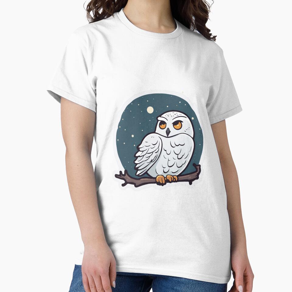Snowy Owl at Night by FamiliarPufferfish