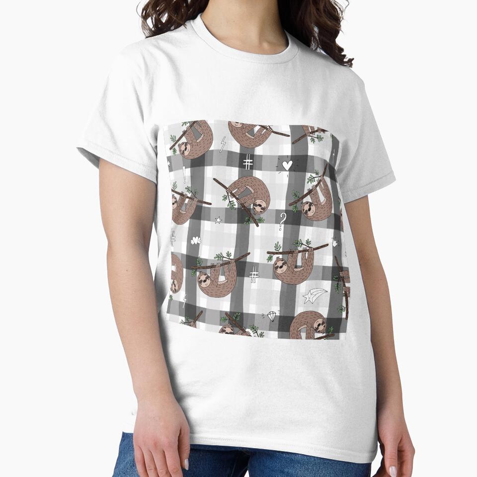 Plaid Sloth Pattern by ArtCreations79