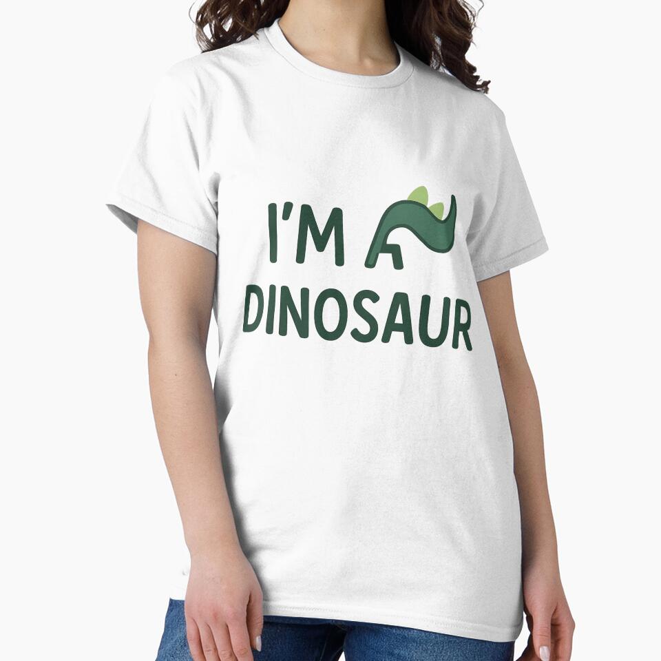 Cute "I'm Dinosaur" Graphic Design by MagicOfPrint