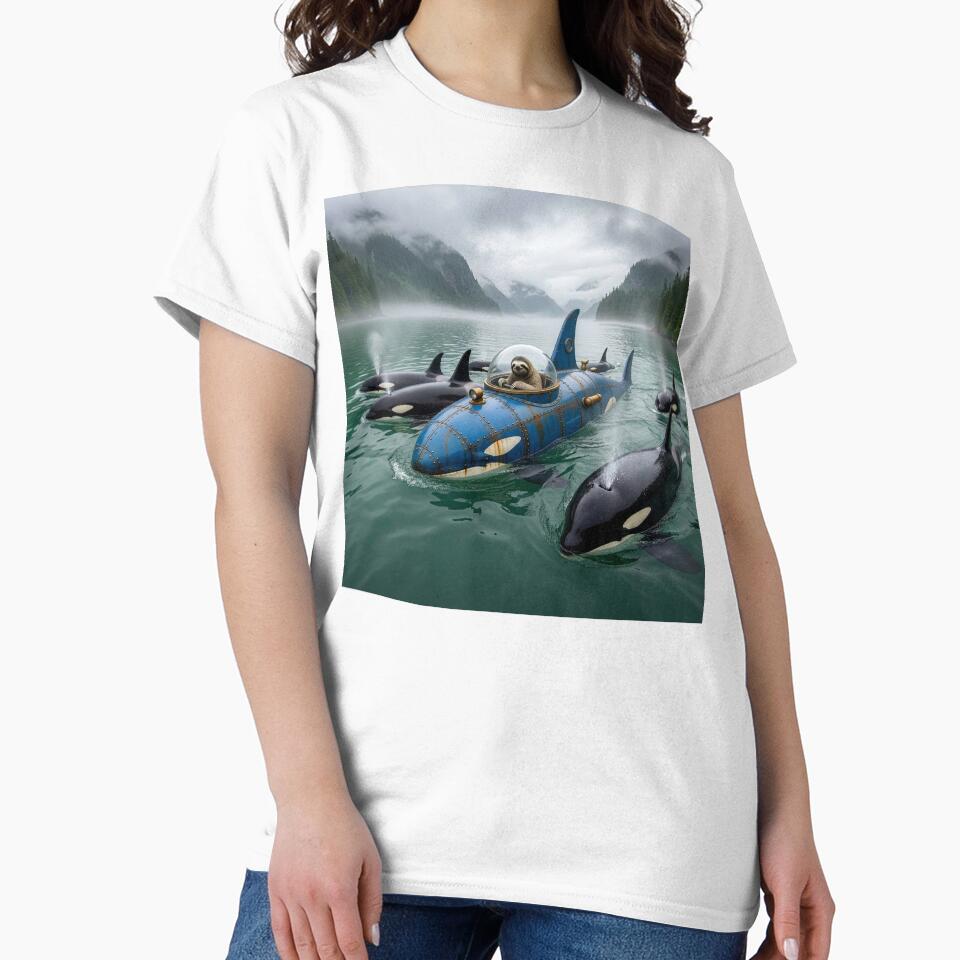 Sloth in Submarine Joins Pod of Killer Whales by Tridentulus