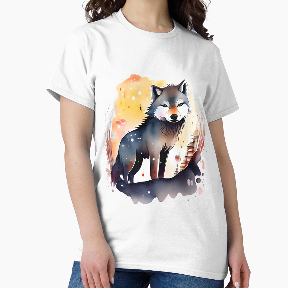Amazing Watercolor Wolf by NaMieSz