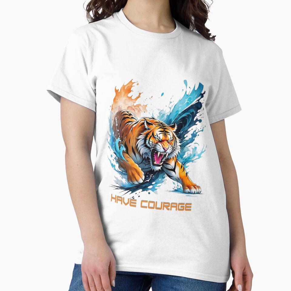 Have Courage - Fierce Tiger Splash Art by NxtGrove