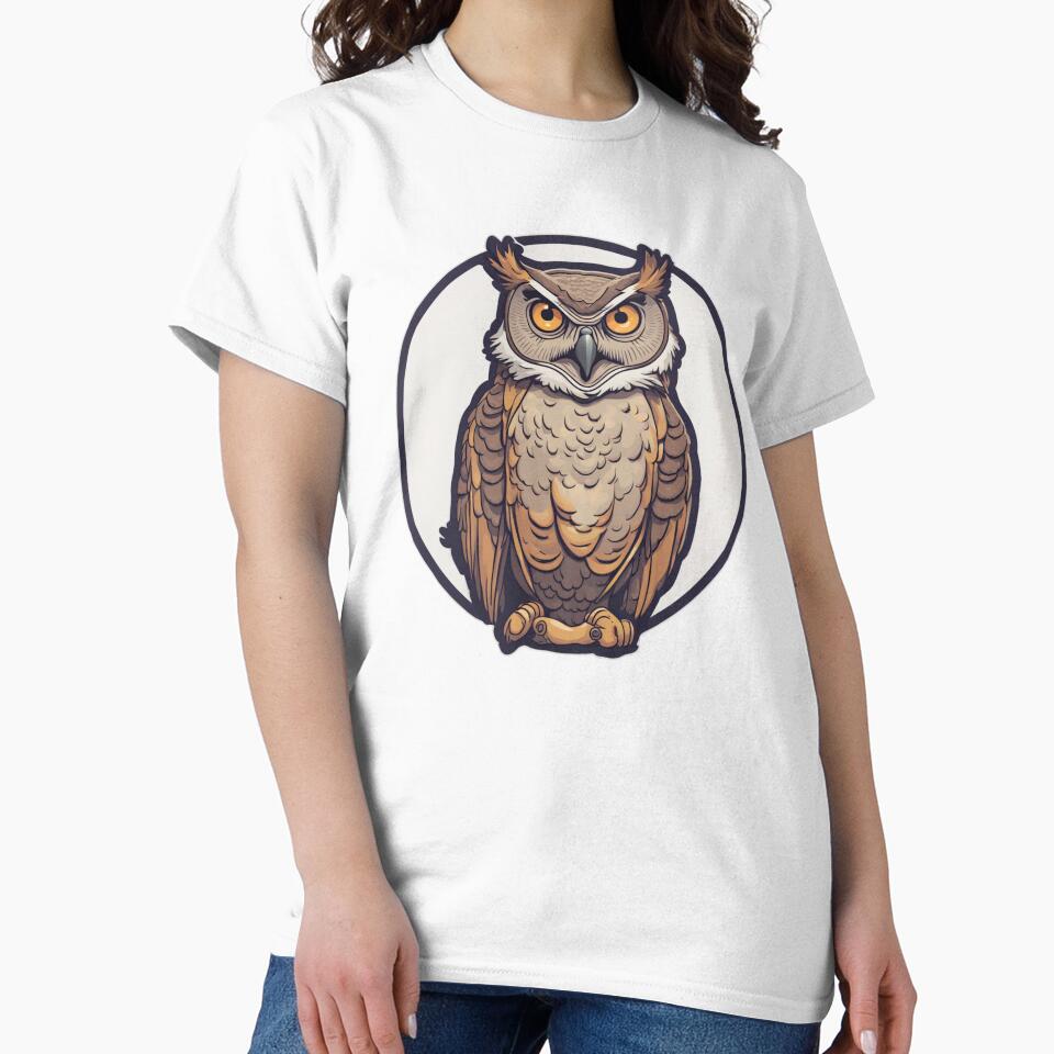 Brown Horned Owl by FamiliarPufferfish