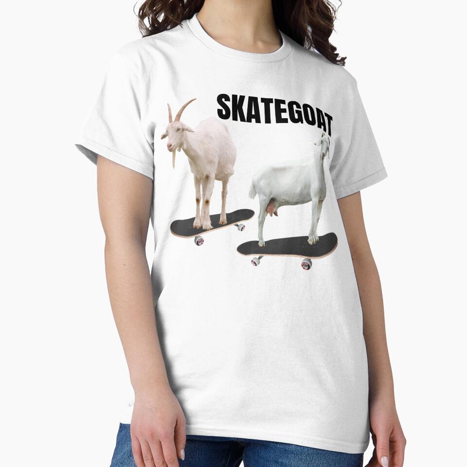 funny goat puns,goat meme slogan gift idea skategoat by JakubkoJunak