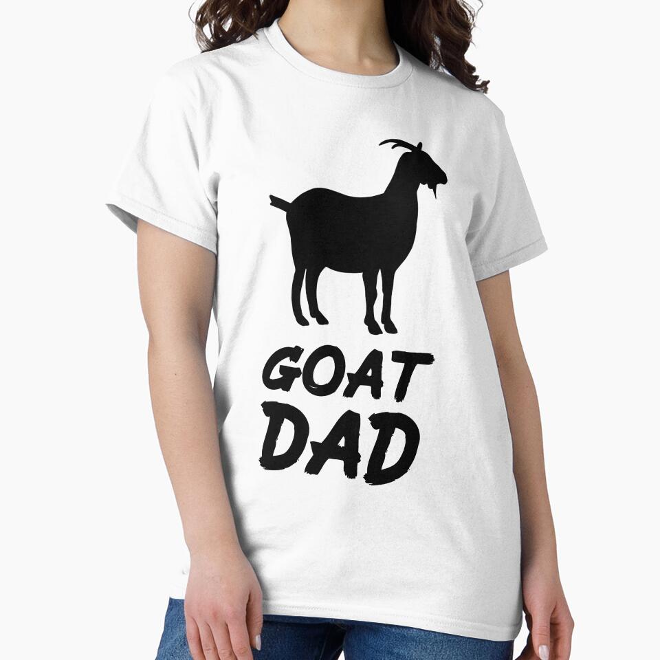 Goat Dad for Goat Lovers, Black by Mochi-Merch