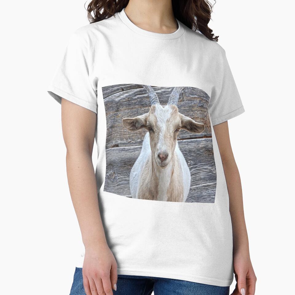 beautiful goat beautiful wood by Stephanie  Skeem