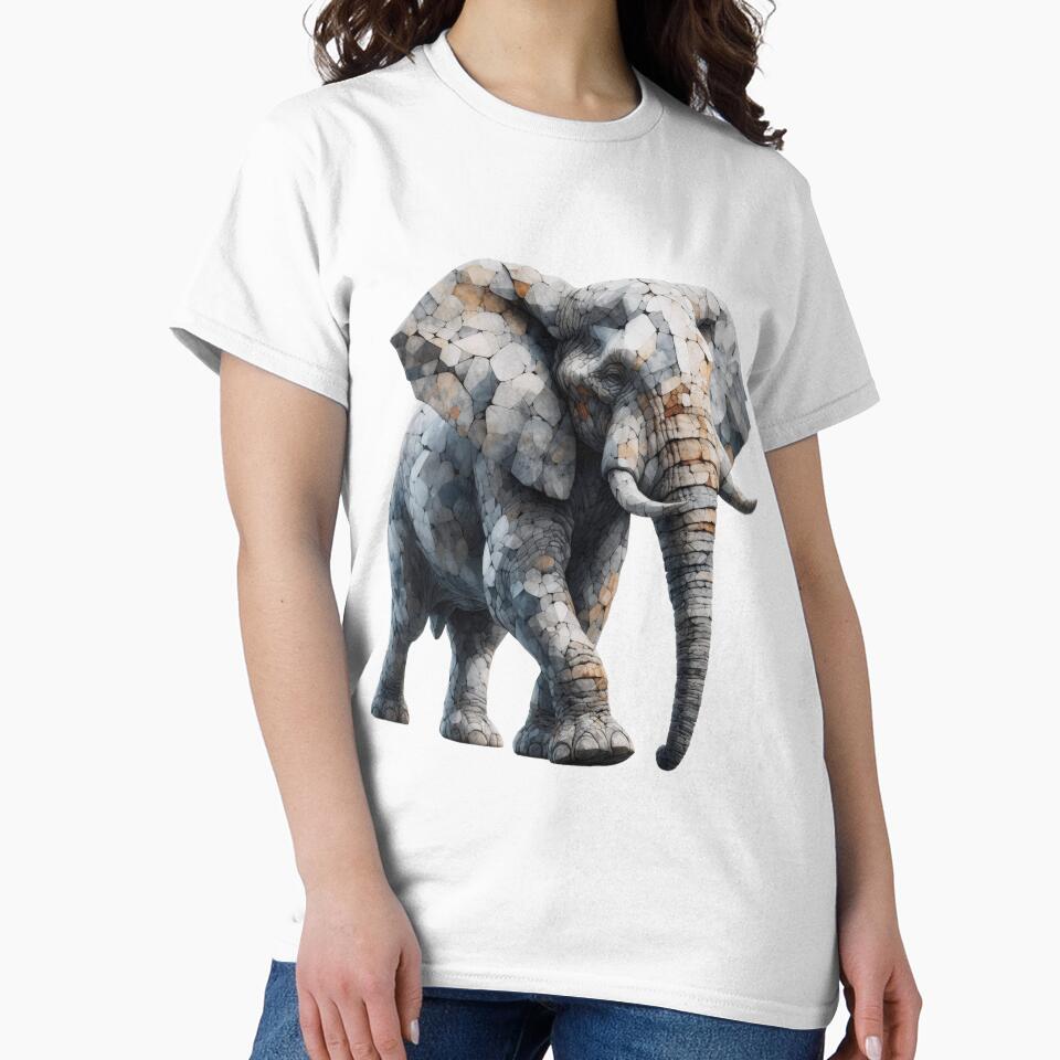 Stone Elephant Art Graphic by Topmaxdesign