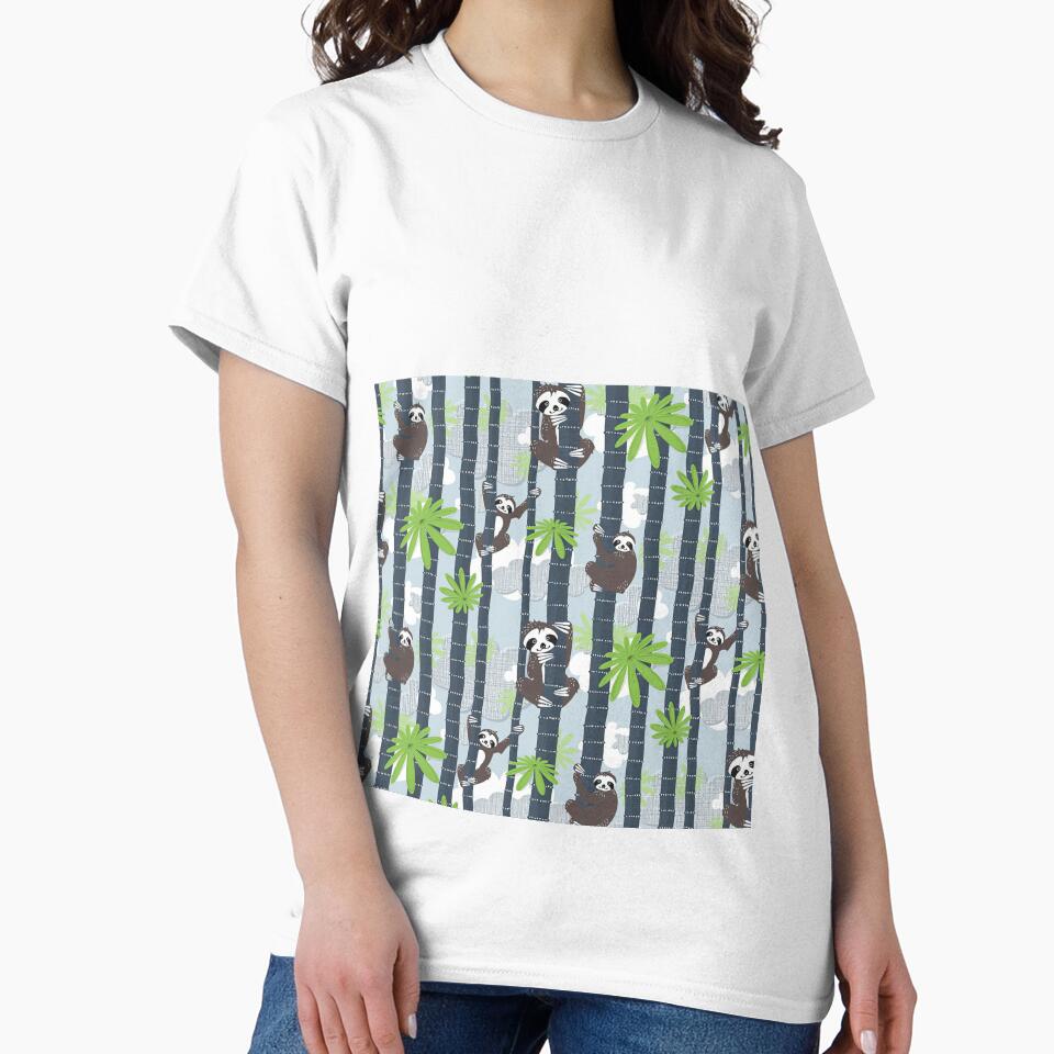 Sloths On Bamboos by MobertsonArt