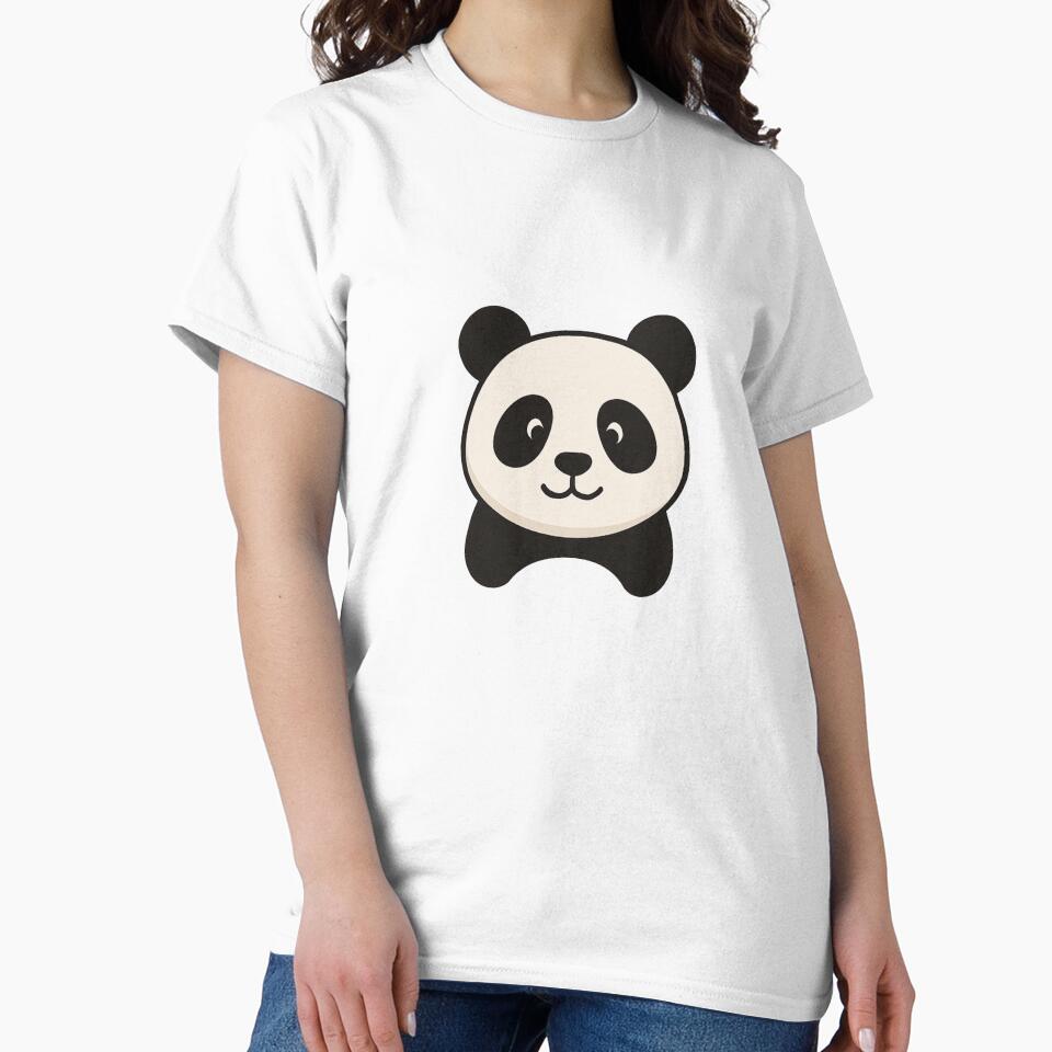 Minimal Cute Panda Face – Simple Kawaii Panda Icon by A1MarketDesigne