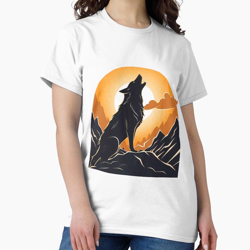Moonlit Serenade - Howling Wolf by Win Hardy