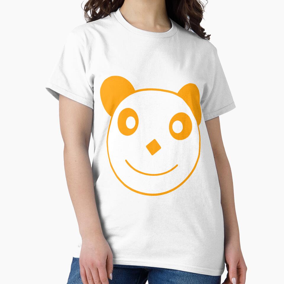 ORANGE PANDA HEAD by vazqpete