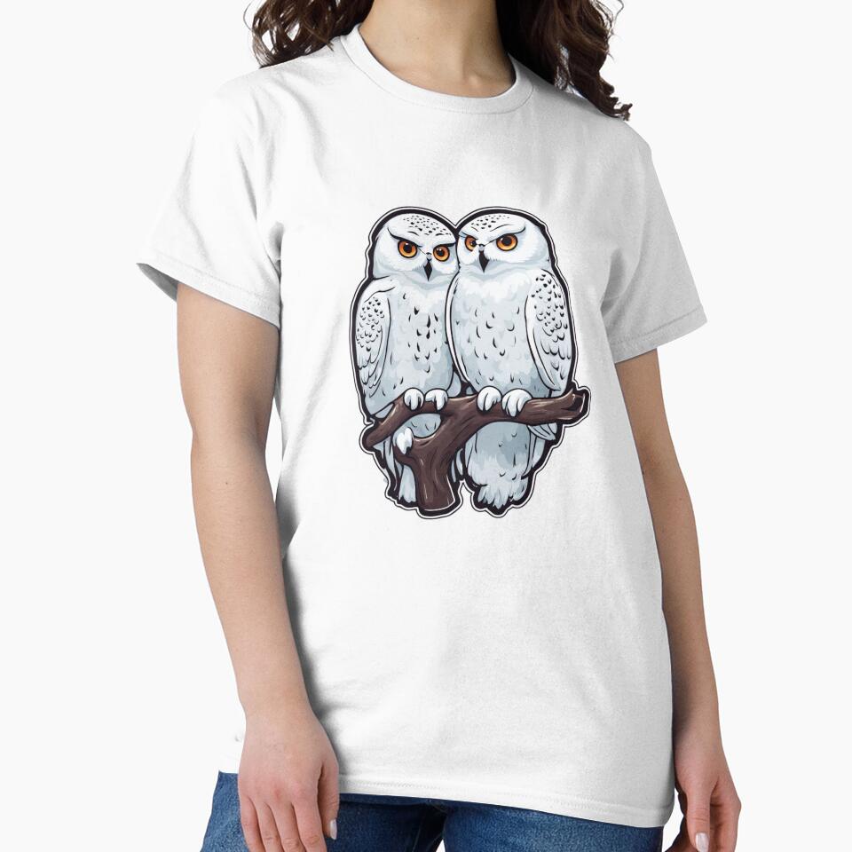 Pair of Snowy Owls by FamiliarPufferfish