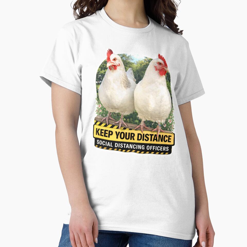 Keep Your Distance Chickens – Funny Social Distancing Officers by Studio Origins NZ (SO NZ)