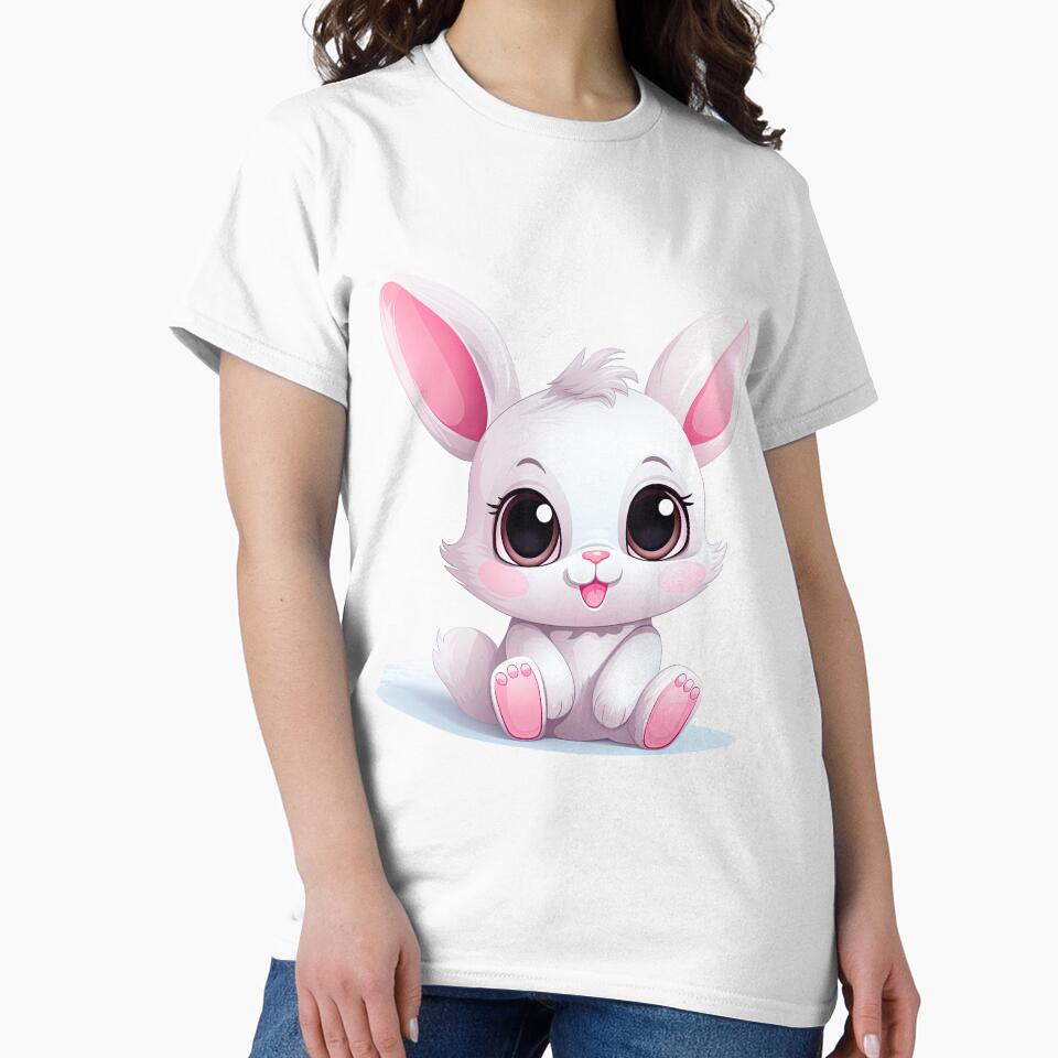 Cute little rabbit cartoon style by Jerhus