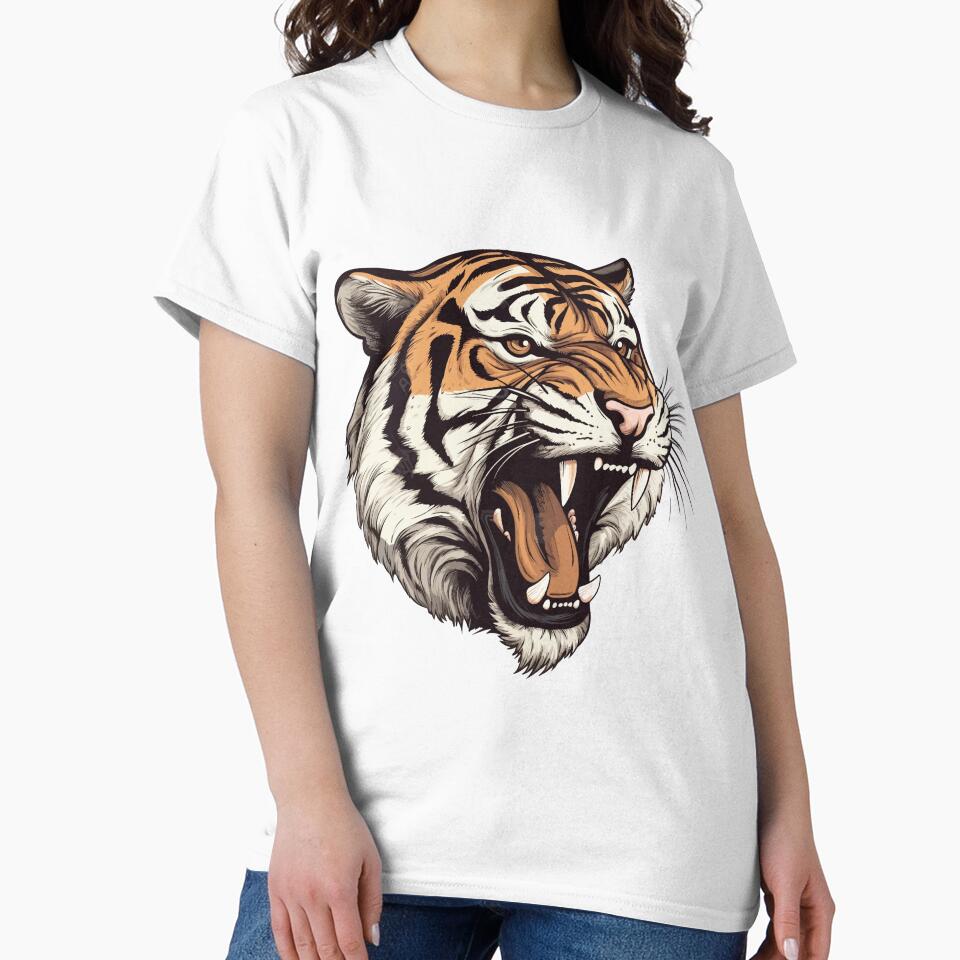 Roaring Tiger - Majestic Wildlife Art Print by QualityQuest