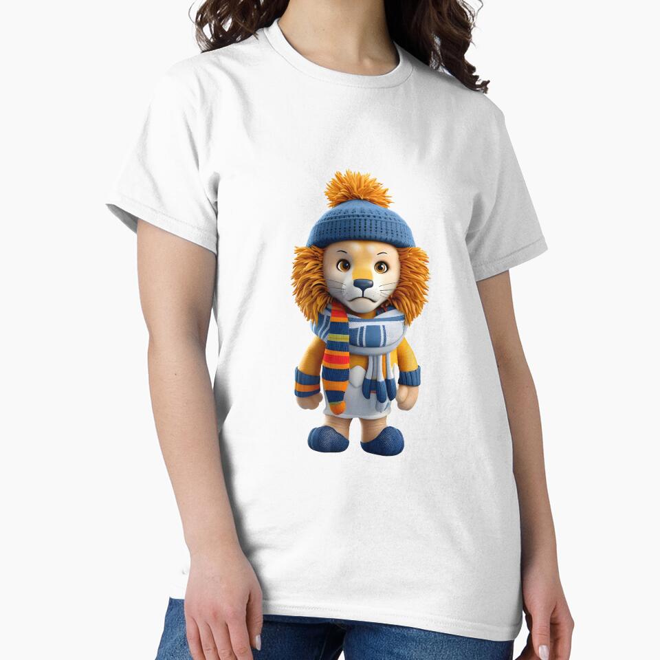 CUTE 3D ANIMAL CHARACTERS OF A LION WITH HAT by infinitearte