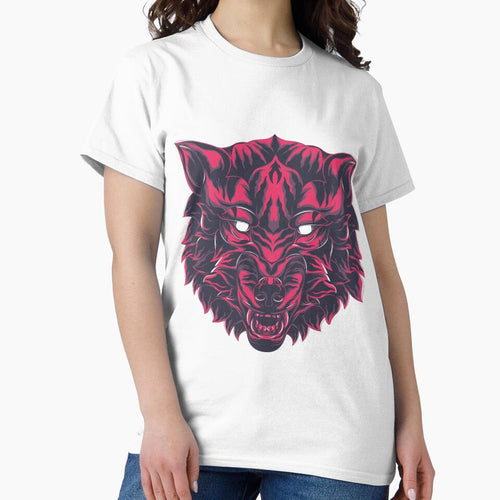 big bad wolf illustration red color by TYTOS-SHOP