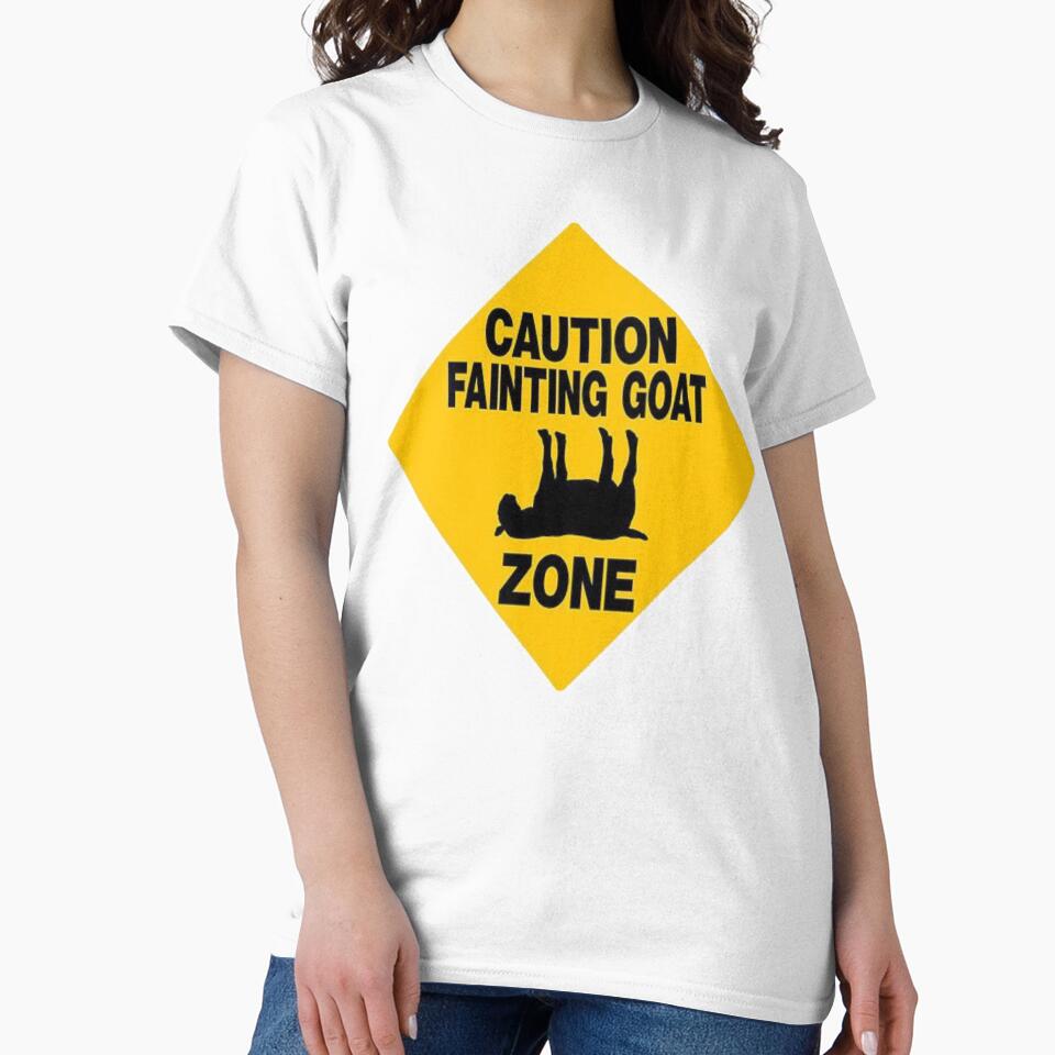 Fainting Goat - Cute Goat - Gift For Goat Lovers - Caution Fainting Goat Zone - Goat Owners Gift by Galvanized