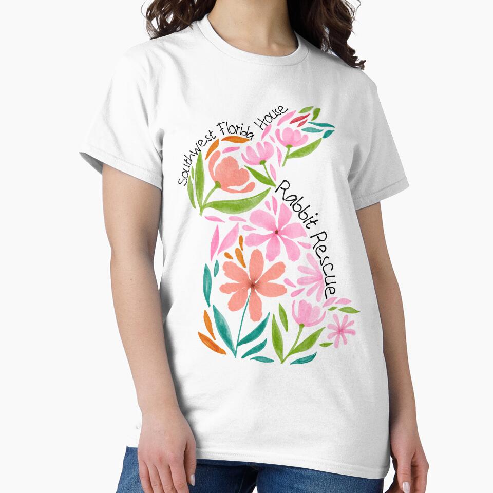 Bunny Rabbit Watercolor Flowers by swflrabbits
