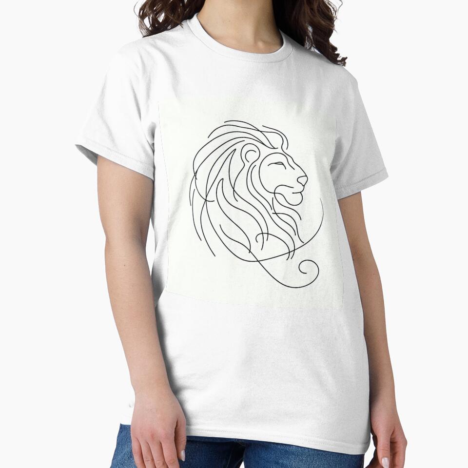 one line lion by vinniespeer