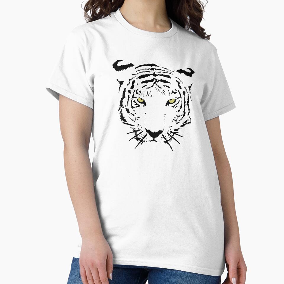 Tiger Face Cute Animal Tiger Head by inkedtee