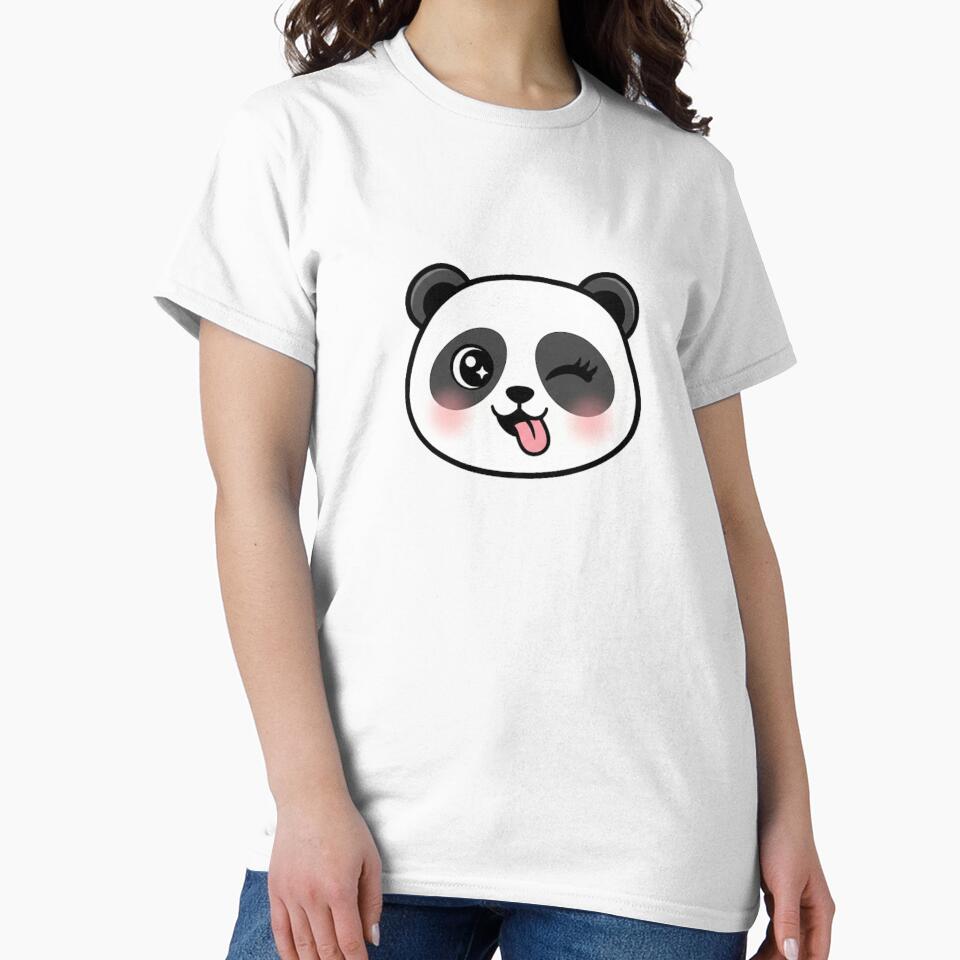 Funny Panda Emoji – Cute Playful Panda Face Cartoon by snaperos
