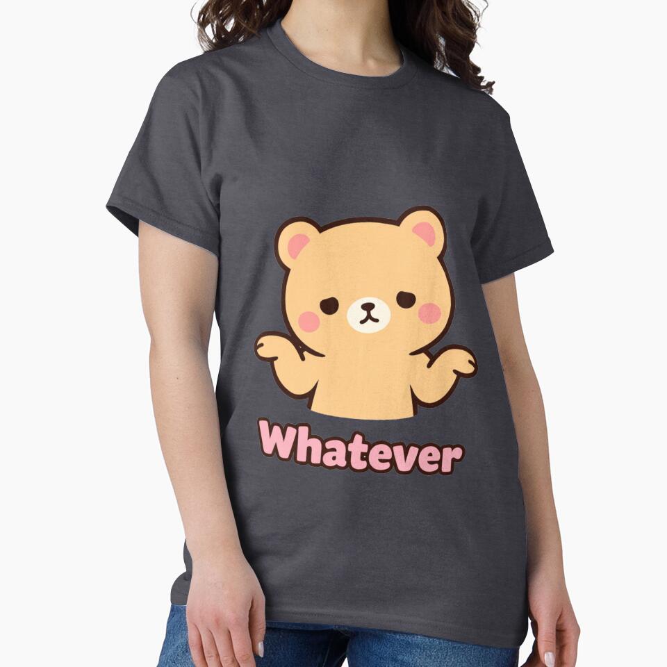Kawaii Bear Whatever Mood Cute Cartoon by Akprimestudio