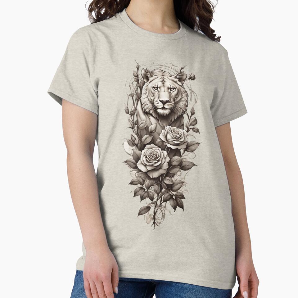 Vintage Lion Flowers by Topmaxdesign