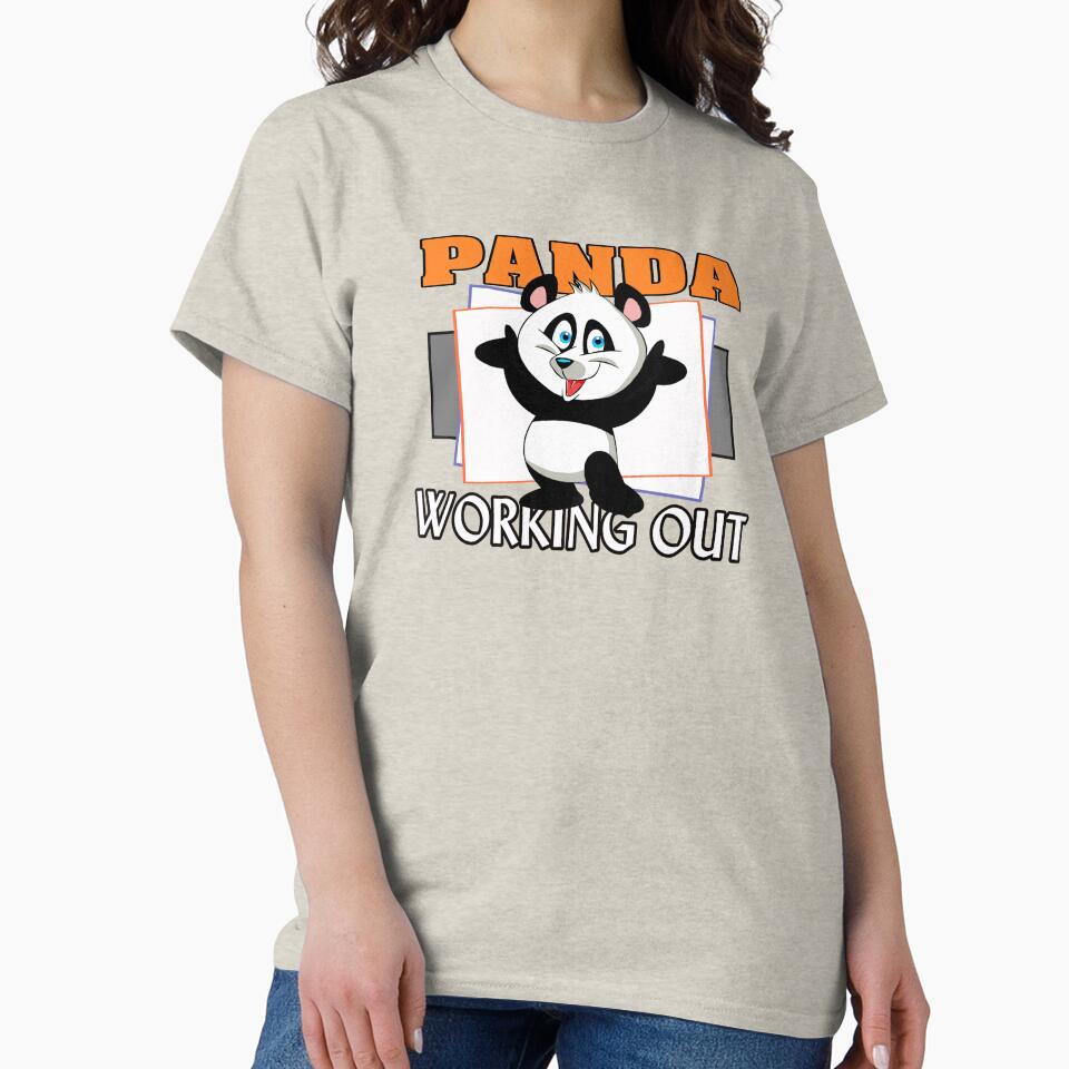 Funny Panda Working Out Proud by uta917