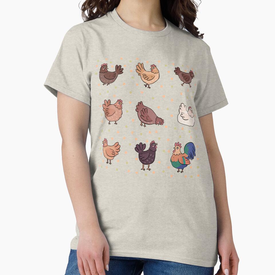 Chicken pack cute chickens chicks and rooster illustration for chickens loves by Yarafantasyart