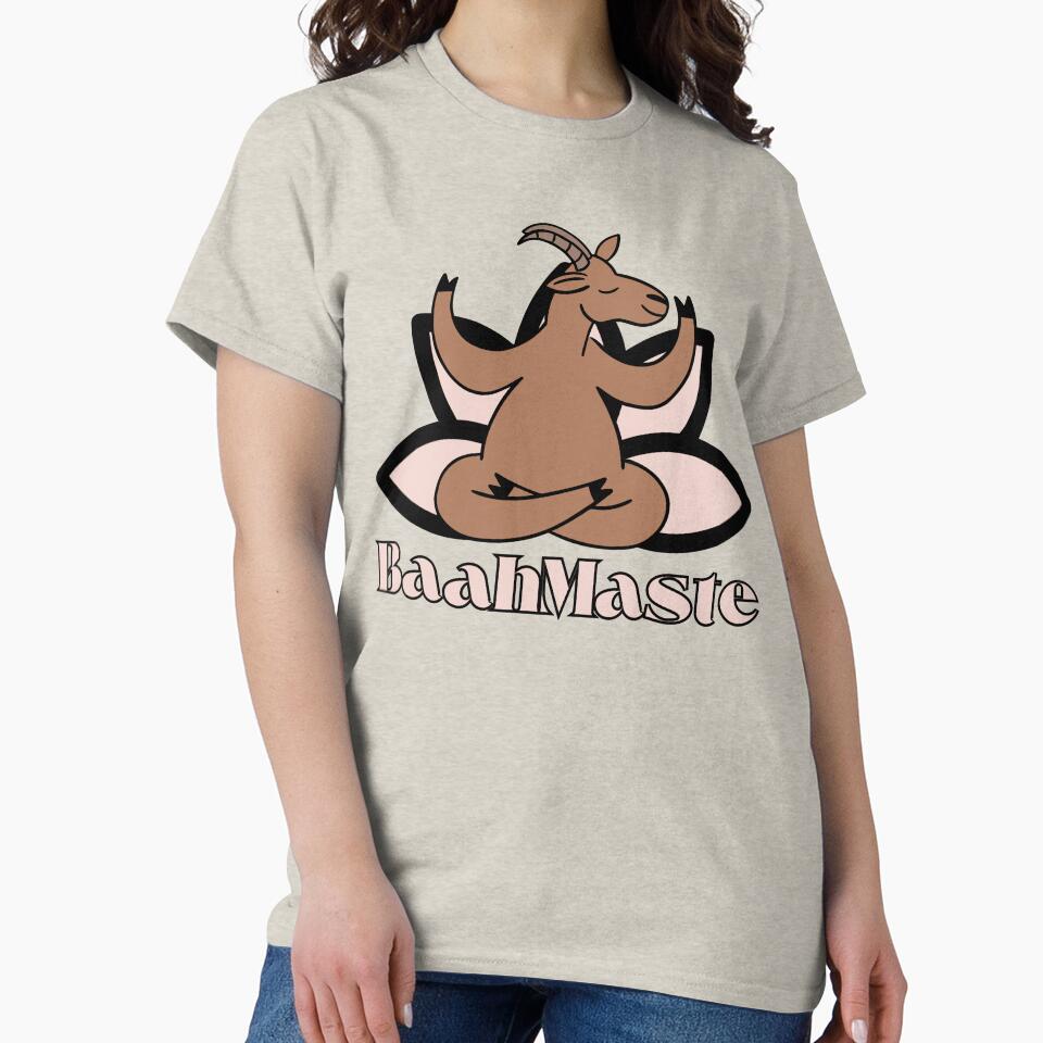 Goat Yoga, Namaste, Lotus Flower, Goat Lover Gift by MerchSearchCO