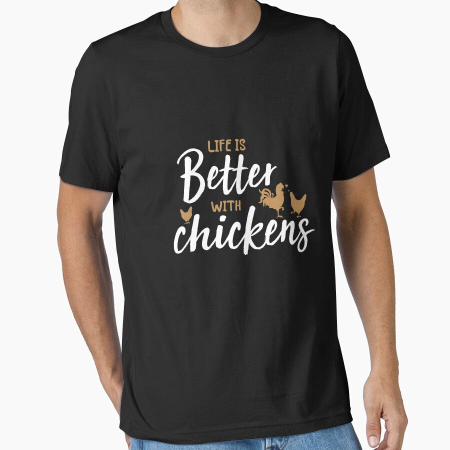 Life Is Better With Chickens (WHITE) by YASIRO ⭐⭐⭐⭐⭐