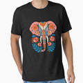 Flower Elephant with Floral for Mom Girl Teens Women by angolinnArt