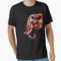 Elephant Colorful Artwork Portrait Savanna Wildlife Motif by angolinnArt