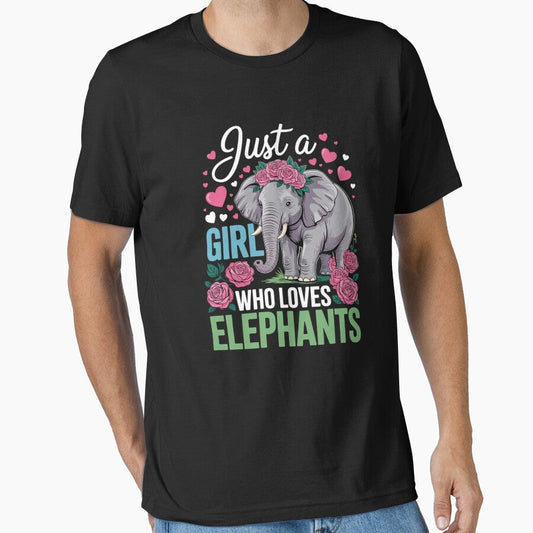 Just A Girl Who Loves Elephants Costume Floral Elephant by angolinnArt