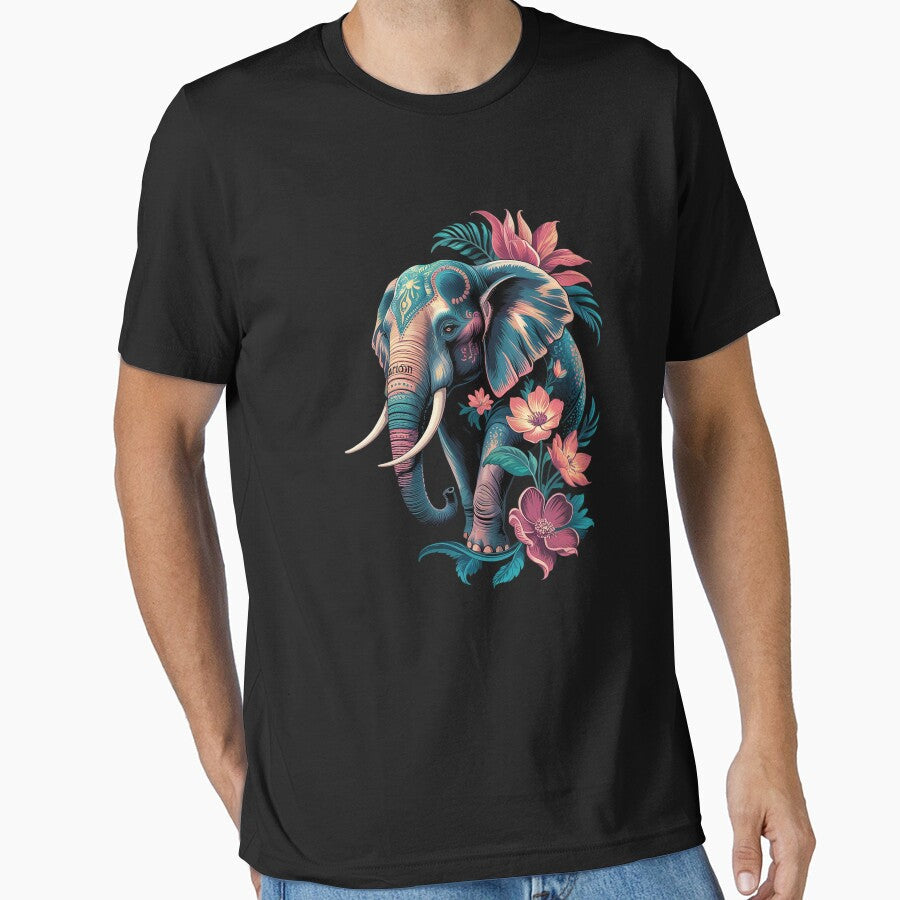 Cute Flower Elephant on summer Floral Elephant3 by joyouartArt