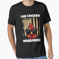 The Chicken Whisperer USA Flag Farmer Chicken Whisperer Gear by DynamicDesign