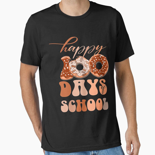 100th Days Of School Funny Groovy Donuts Kindergarten Teachers by HammiltenJohn