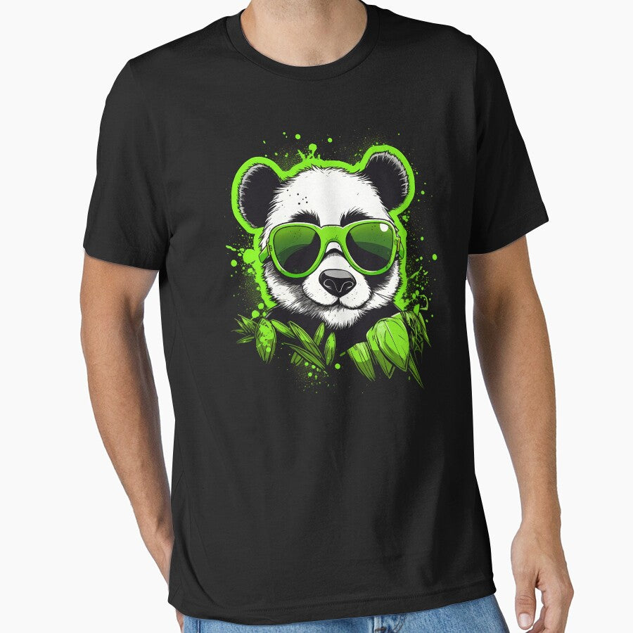 Cool Weed Panda Bear in the Green by MLArtifex