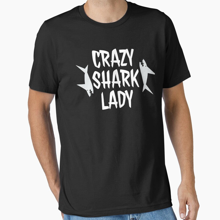Crazy Shark Lady Side by jacks-tees