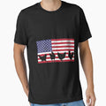 American Flag Chicken Lover USA 4th Of July Animal Lover by MarcelaSoto