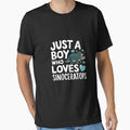 Just A Boy Who Loves Sinoceratops Dinosaur Lover by MarkLeedsArt