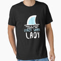 Crazy Shark Lady Fin Water by jacks-tees