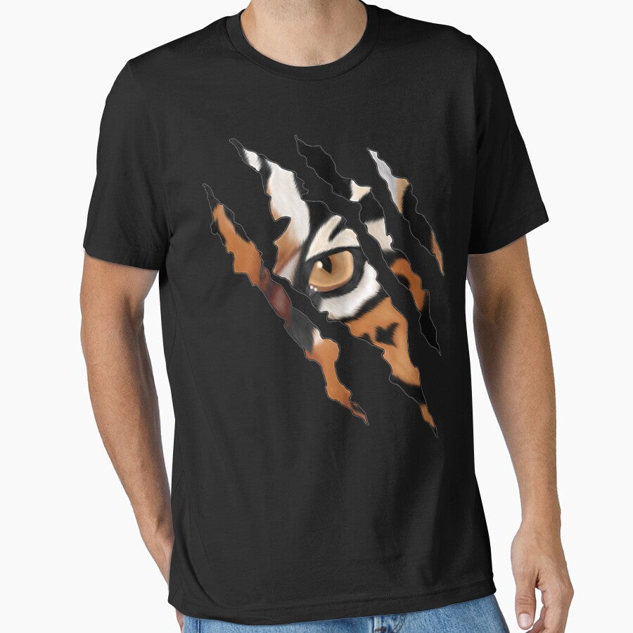 Fearless Tiger Cat Eye Claw Silhouette by Vivarshop