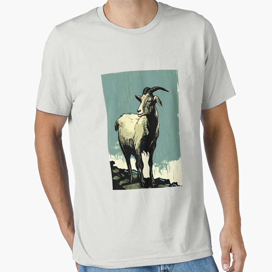 Goat Vintage Style by Laughing Ghost