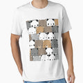 Panda tshirt Minimalist Bear by Tycoonn