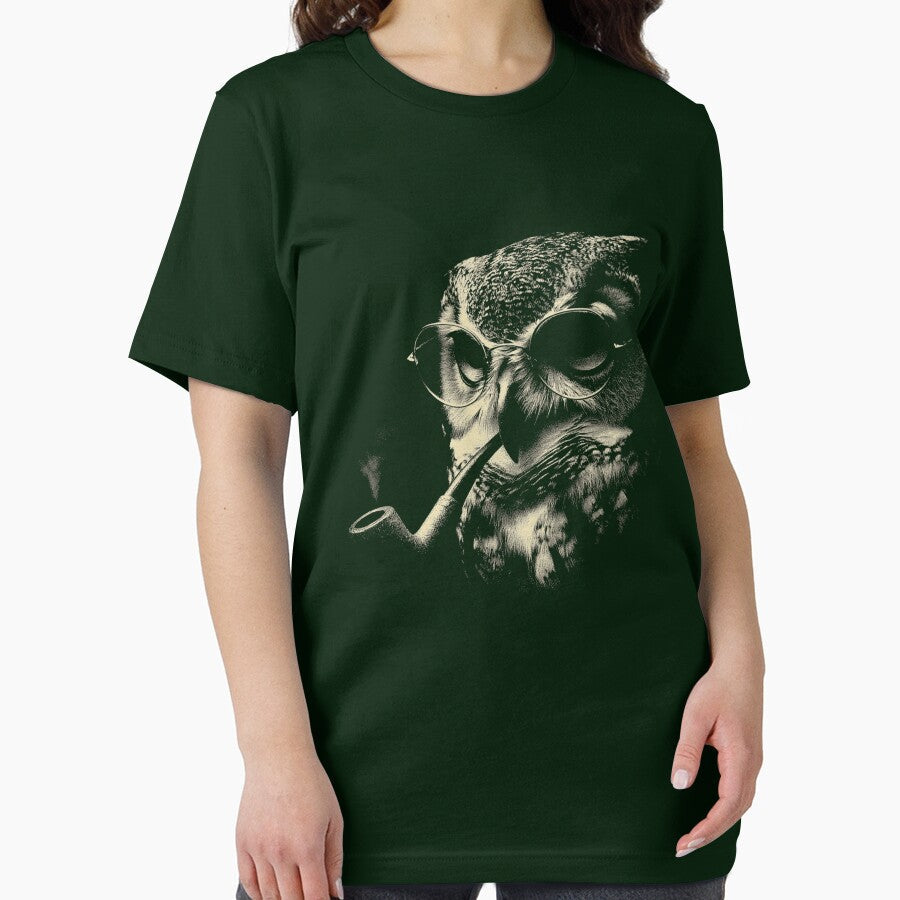 Sophisticated Owl with Glasses and Pipe by k3rstman1