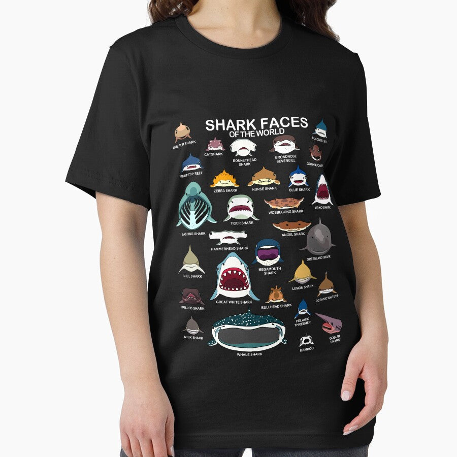 Shark Faces Of The World Love Sharks Kids Shark Mouth Gear by DynamicDesign