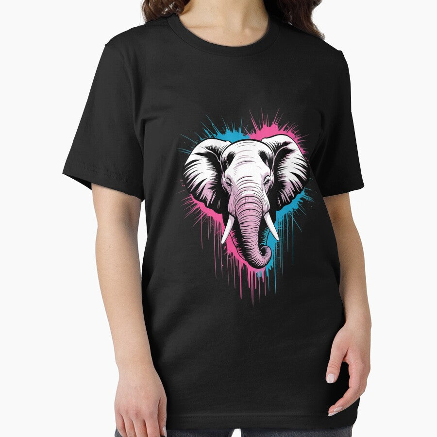 Elephant Colorful Artwork Nature Portrait Wildlife Splash by joyouartArt