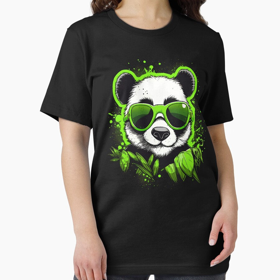 Cool Weed Panda Bear in the Green by MLArtifex